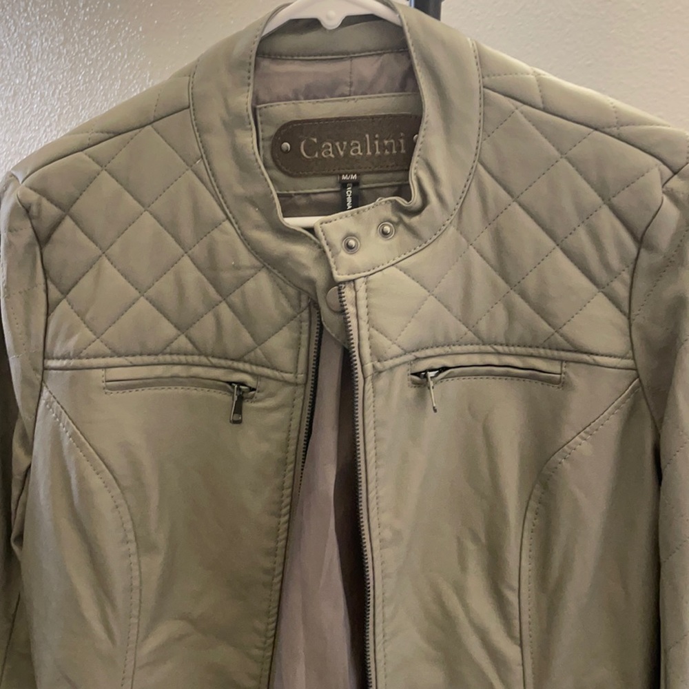 Cavalini M size leather jacket.